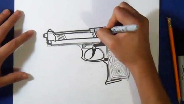 Comment Dessiner Pistolet dedans Comment Dessiner Un Fusil