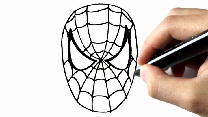 Comment Dessiner Spiderman destiné Tete Spiderman A Imprimer