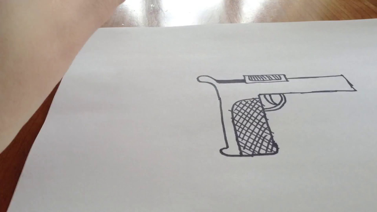 Comment Dessiner Un Fusil !!!!! à Comment Dessiner Un Fusil