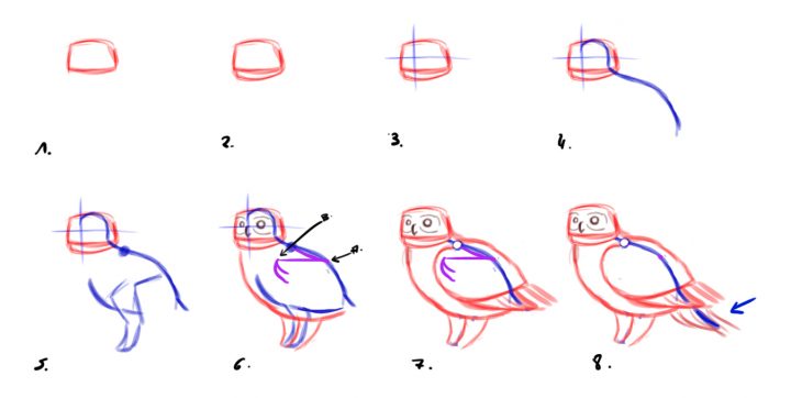 Comment Dessiner Un Hibou – Dessindigo serapportantà Dessiner Un Hibou