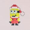 Comment Dessiner Un Minion Père Noël Pixel Art intérieur Pixel Art Pere Noel