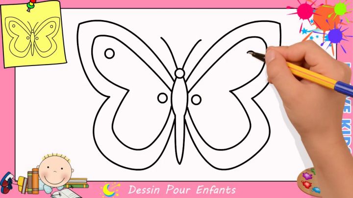 Comment Dessiner Un Papillon Facilement Etape Par Etape Pour Enfants 6 concernant Papillon À Dessiner