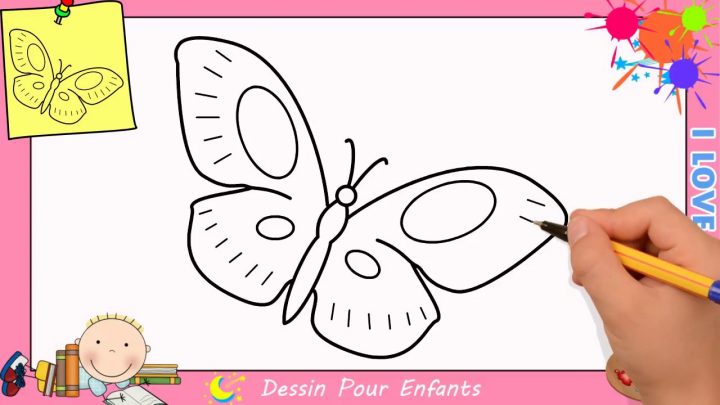 Comment Dessiner Un Papillon Facilement Etape Par Etape Pour Enfants 8 avec Papillon À Dessiner