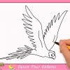 Comment Dessiner Un Perroquet Qui Vole Facilement Etape Par Etape 2 serapportantà Dessin D Oiseau Simple
