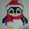 Comment Dessiner Un Pingouin De Noël Pixel Art avec Dessin Pixel Noel