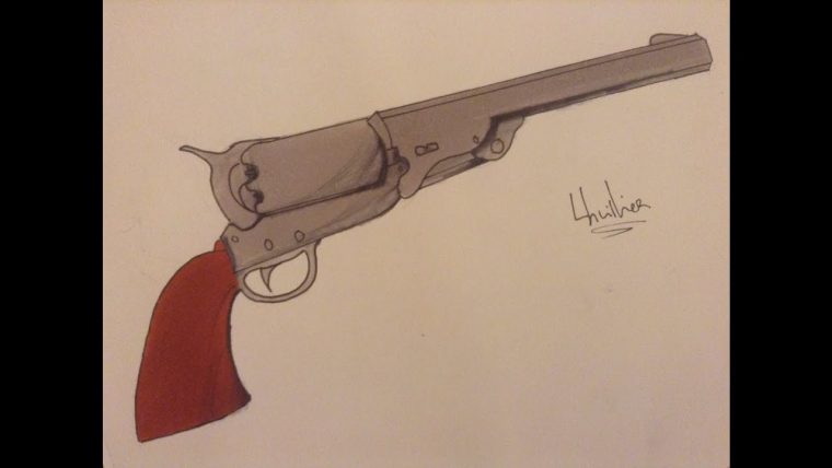 Comment Dessiner Un Revolver Type Western concernant Comment Dessiner Un Fusil