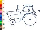 Comment Dessiner Un Tracteur | Dessin De Tracteur concernant Dessin De Tracteur À Colorier
