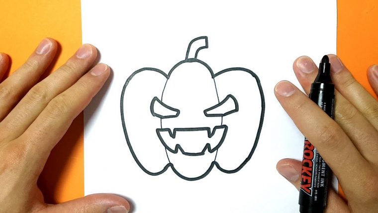 Comment Dessiner Une Citrouille Pour Halloween – Tuto Dessin destiné Modèles De Dessins À Reproduire