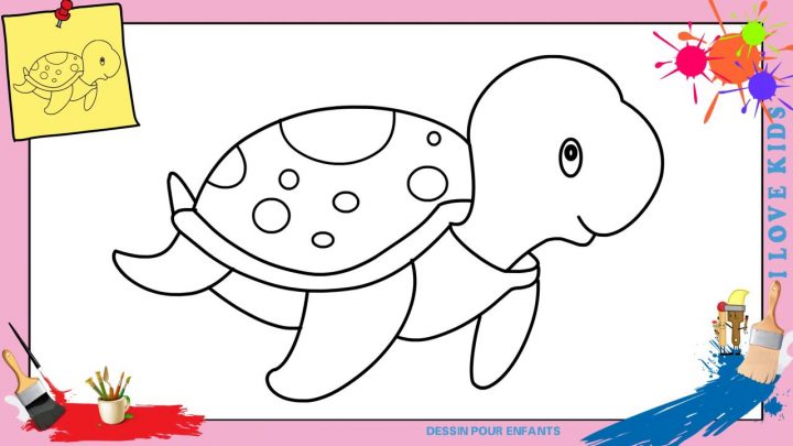 Comment Dessiner Une Tortue Facilement Etape Par Etape serapportantà Dessiner Une Tortue