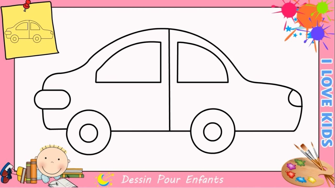 Comment Dessiner Une Voiture Facilement Etape Par Etape Pour Enfants 6 à Apprendre A Dessiner Une Voiture 