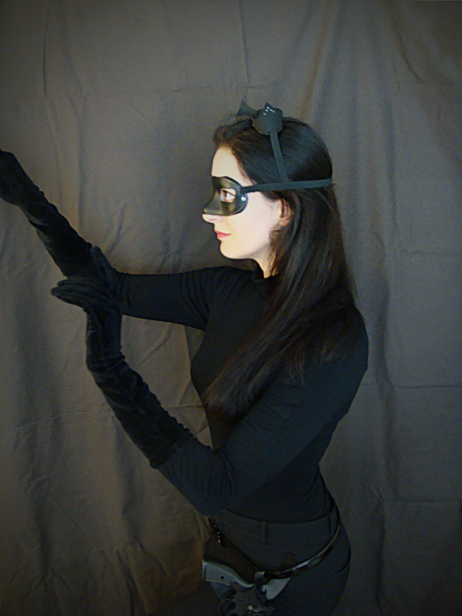 Comment Fabriquer Un Costume De Catwoman Version « The Dark destiné Masque De Catwoman A Imprimer
