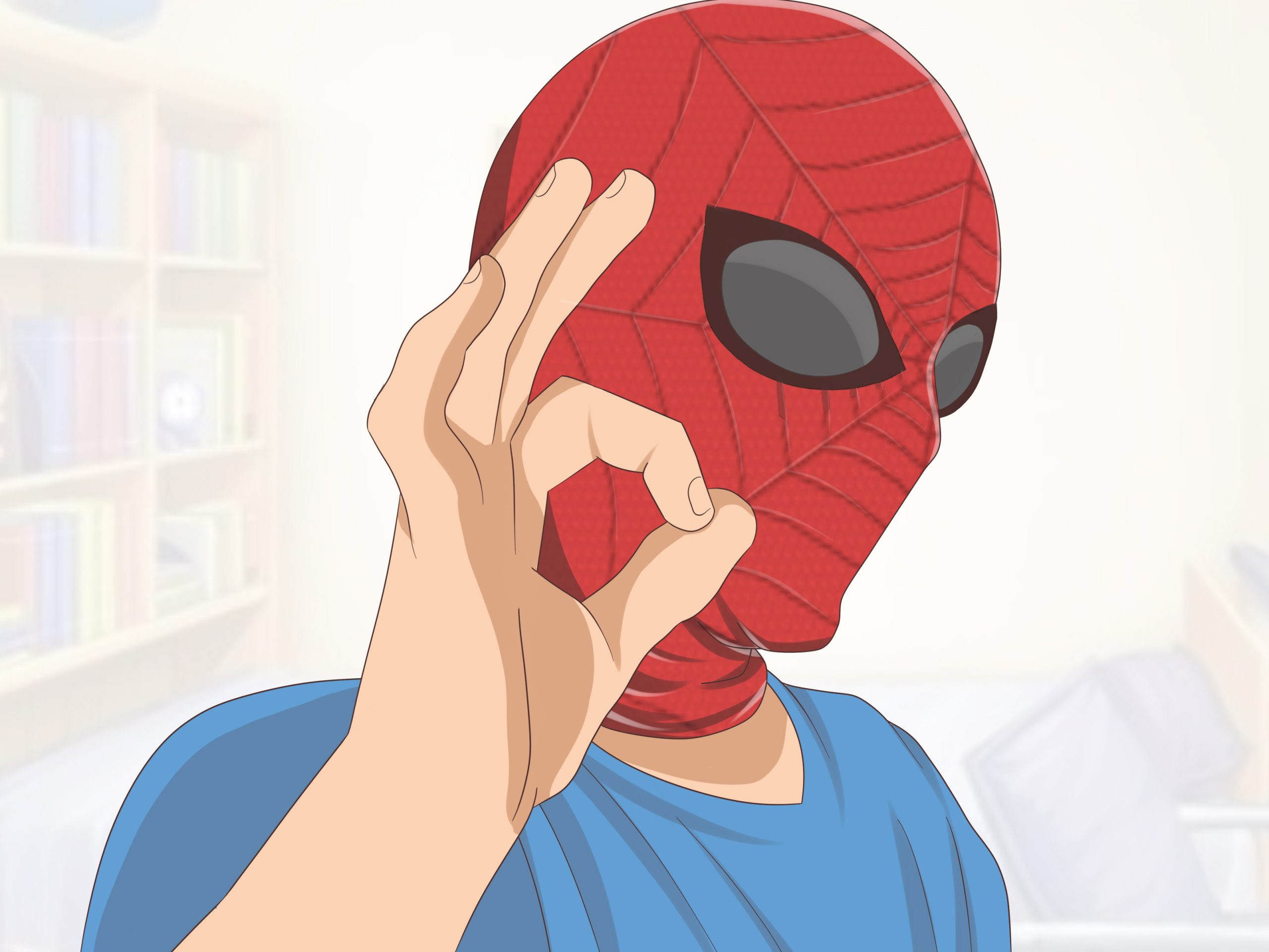 Comment Fabriquer Un Masque De Spider Man: 14 Étapes intérieur Masque Spiderman A Imprimer