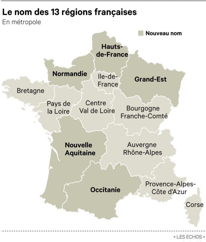 Comment S'appelle Désormais Votre Région ? à Les Nouvelles Regions