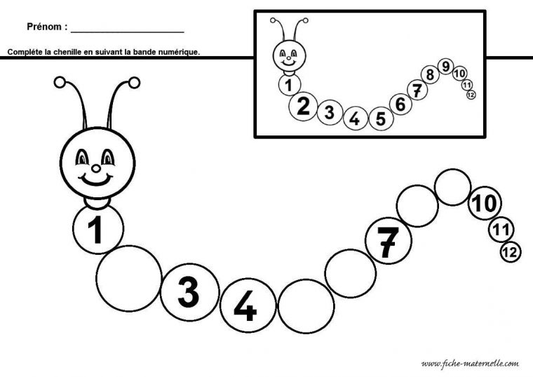 Compléter La Bande Numérique En Maternelle Et Cp dedans Exercice Maternelle Moyenne Section