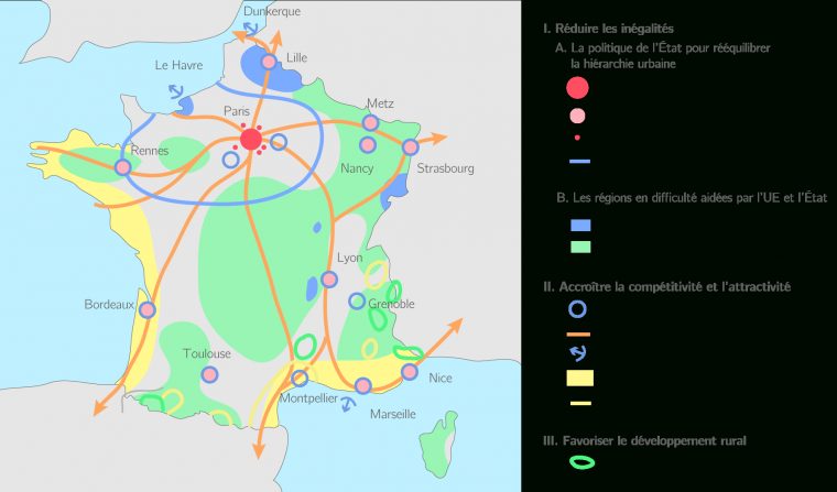 Compléter La Carte De L'aménagement En France – 3E encequiconcerne Carte De France A Remplir