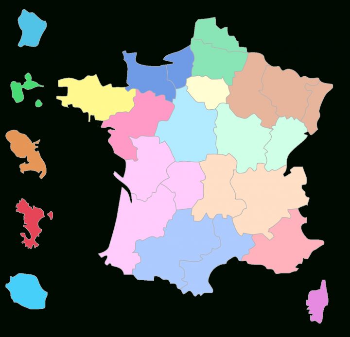 Compléter La Carte Des Régions Françaises – 3E – Exercice concernant Carte De France Region A Completer