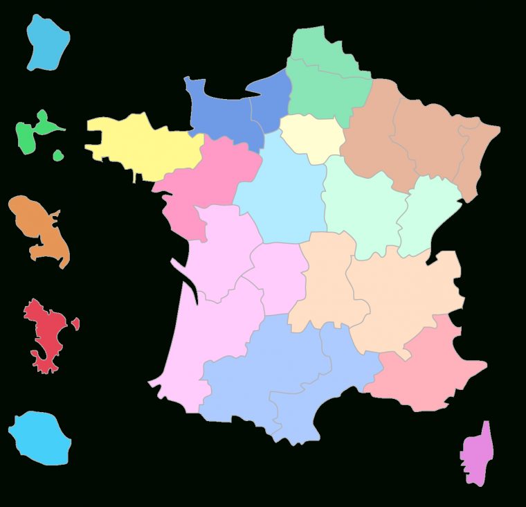 Compléter La Carte Des Régions Françaises – 3E – Exercice intérieur Carte Des Régions À Compléter