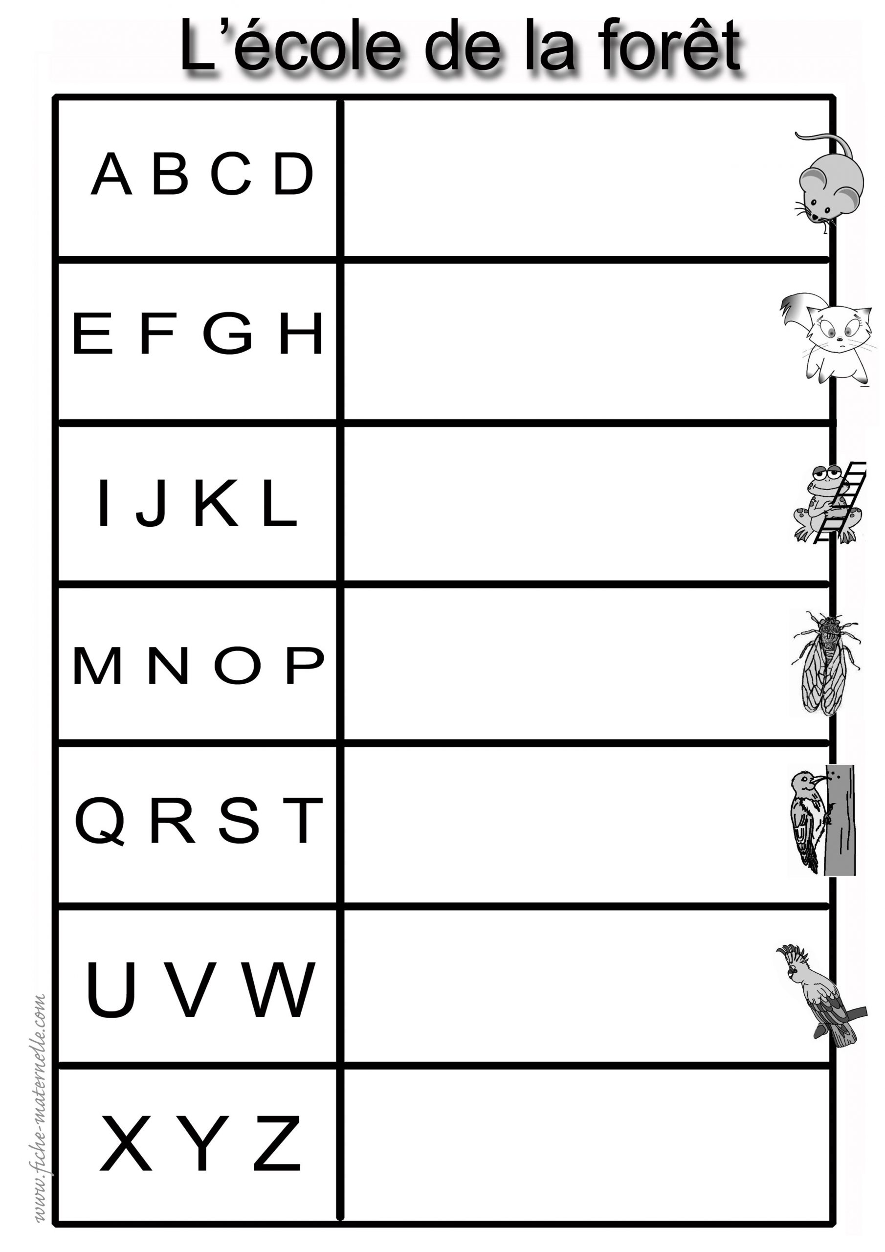 Comptine Pour Apprendre Les Lettres De L'alphabet concernant Exercice Pour Apprendre L Alphabet En Maternelle