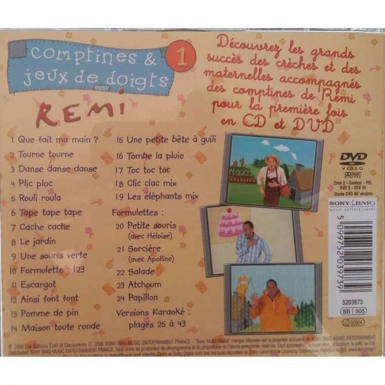 Comptines Et Jeux De Doigts 1 By Remi, Cd + Dvd With Cipaux76 intérieur Jeux De La Petite Souris