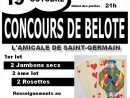 Concours De Belote : Jeu De Cartes Belote A Saint Germain De concernant Jeux De Secs