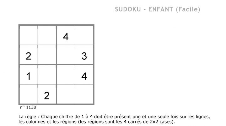 Contes Pour Enfants Sudoku 2 À Lire – Fr.hellokids serapportantà Sudoku Pour Enfant