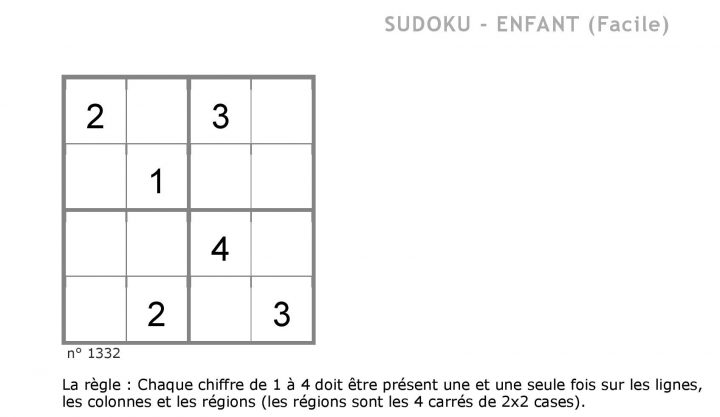 Contes Pour Enfants Sudoku 5 À Lire – Fr.hellokids encequiconcerne Sudoku Pour Enfant