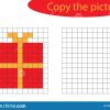 Copiez L'image, Art De Pixel, Bande Dessinée De Cadeau De tout Jeu De Coloriage Pixel