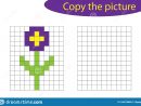 Copiez L'image, Art De Pixel, Bande Dessinée De Fleur, La dedans Jeux Dessin Pixel