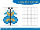 Copiez L'image, Art De Pixel, Bande Dessinée De Papillon, La pour Jeux Dessin Pixel