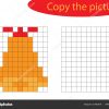 Copy Picture Pixel Art Christmas Bell Cartoon Drawing Skills à Dessin Pixel Noel