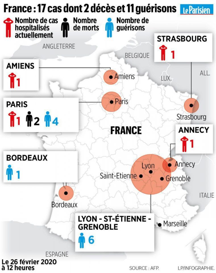 Coronavirus : 18E Cas En France, Jusqu'à 20 Jours D dedans Combien De Region En France