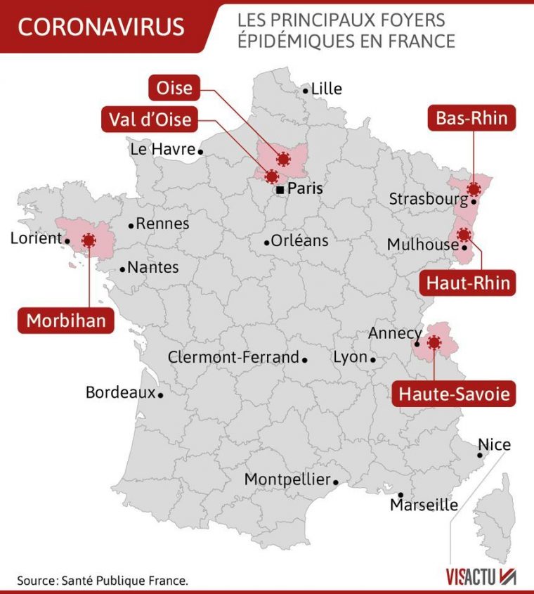 Coronavirus : 336 Nouveaux Cas Et Sept Décès De Plus En 24 destiné Combien De Departement En France