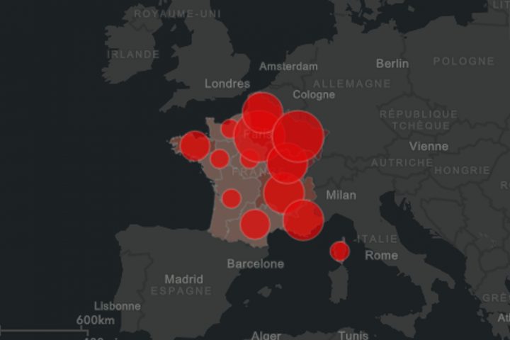 Coronavirus En France : Une Carte Pour Suivre L'évolution De à Carte De France Region A Completer