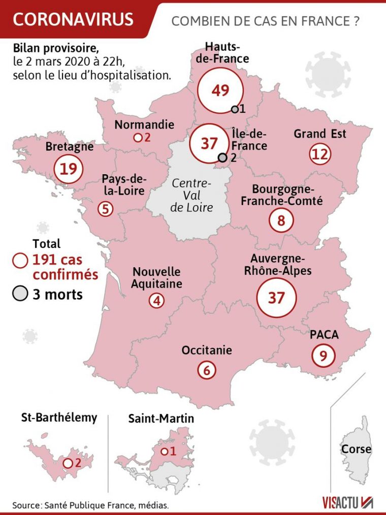 Coronavirus : Le Point Sur La Situation Ce Mardi tout Combien De Departement En France