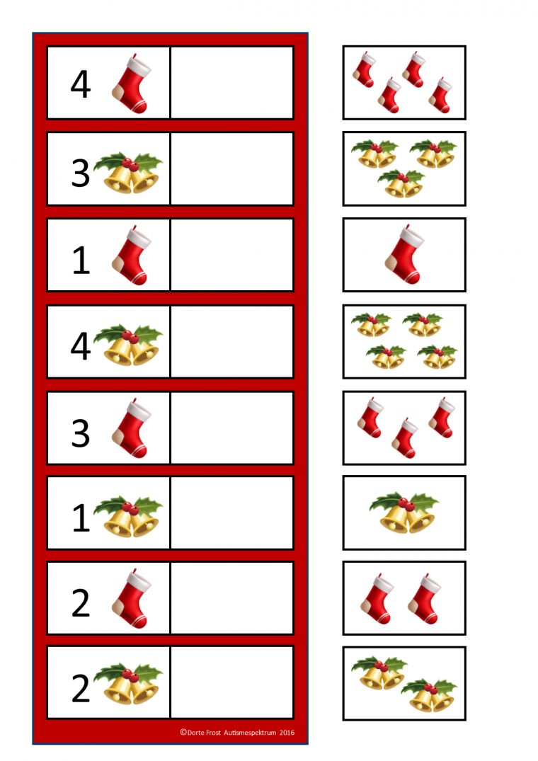 Counting Game. By Autismespektrum. | Noel Maternelle, Jeux intérieur Jeux À Imprimer 3 Ans