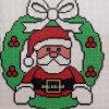 Couronne Père Noël Pour Ce Modèle: 4957 Perles Prix De Vente à Pixel Art Pere Noel