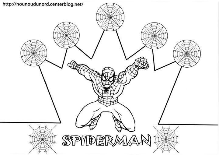 Couronne Spiderman À Colorier | Coloriage Anniversaire encequiconcerne Tete Spiderman A Imprimer