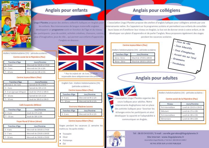 Cours D'anglais Enfants Pau – Lingui Planète avec Jeux Ludique Pour Enfant