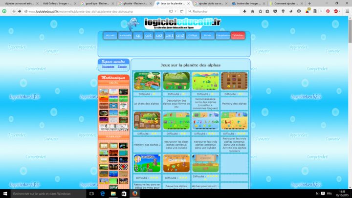 Cp : Apprendre En Jouant Avec Les Alphas ! – Ecole Notre dedans Jeux Éducatifs En Ligne Cp