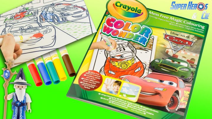 Crayola Color Wonder Disney Pixar Cars 2 Mess Free Magic Colouring 4K concernant Coloriage De Flash Mcqueen