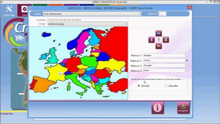 Createst Modele04 Français dedans Carte D Europe En Francais