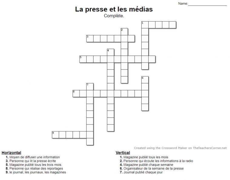 Créer Des Mots Croisés – Latroussemaitresses pour Fabriquer Des Mots Croisés