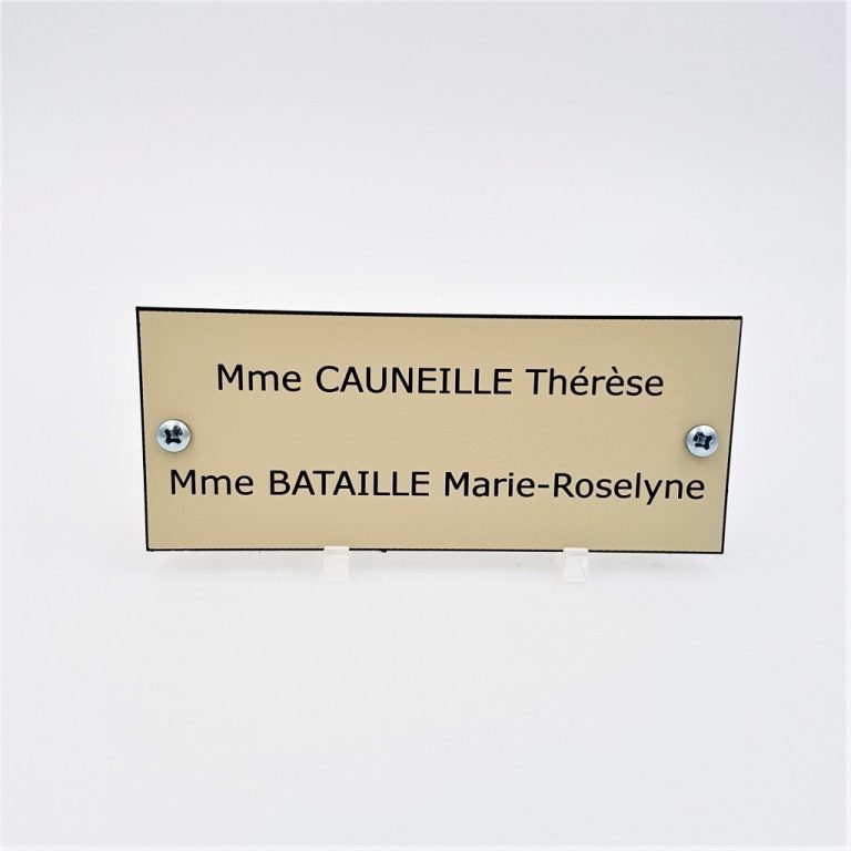 ou faire une plaque de boite aux lettres