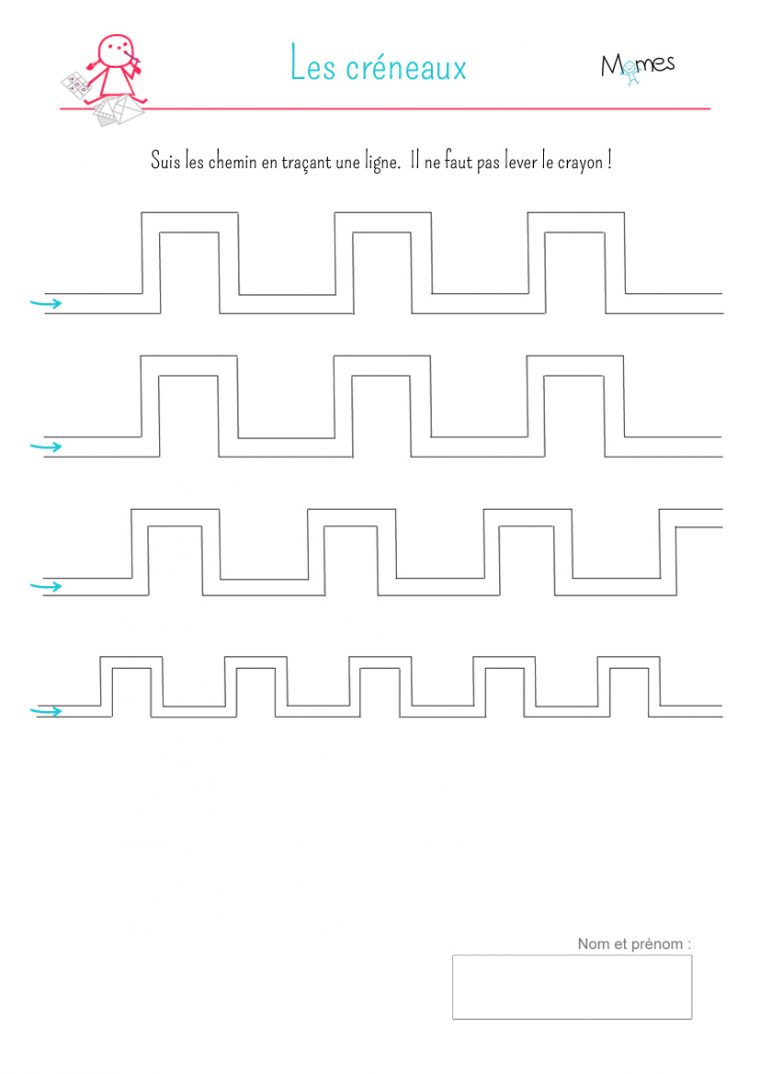 Créneaux Et Autres – Momes pour Exercice Grande Section En Ligne