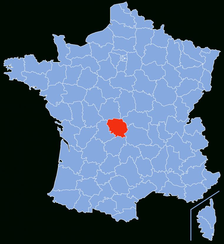 Creuse (Département) — Wikipédia à Carte De France Avec Département À Imprimer