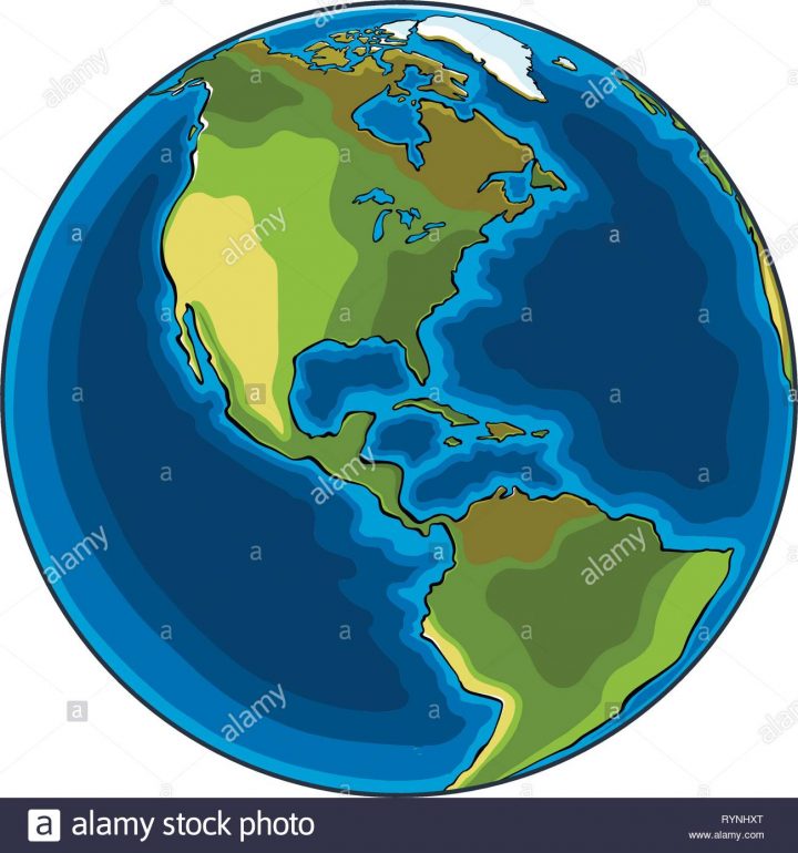 Croquis Dessinés À La Main, De La Planète Terre En Couleur tout Image De La Terre Dessin