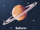 Croquis Tiré Par La Main De Planète Saturne En Couleurs, Sur serapportantà Saturne Dessin