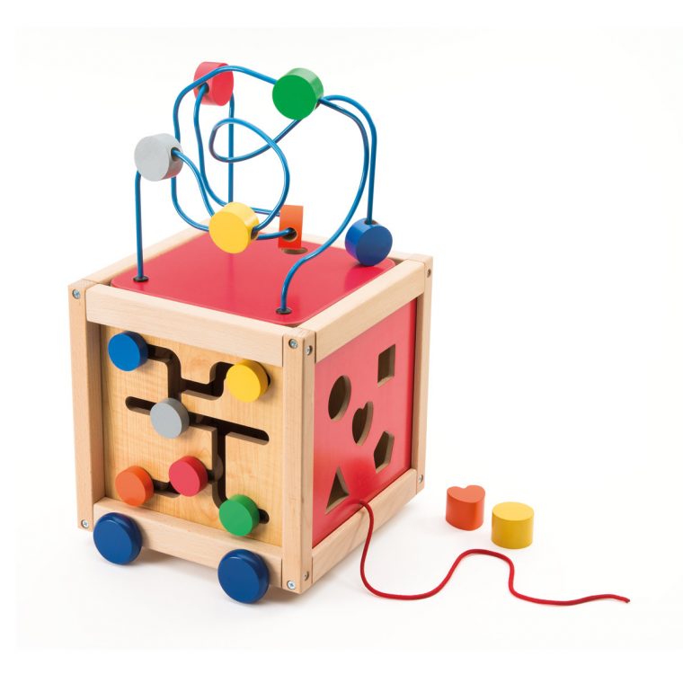 Cube Boulier D'activités À Tirer En Bois à Jeux Pour Enfant De 5 Ans