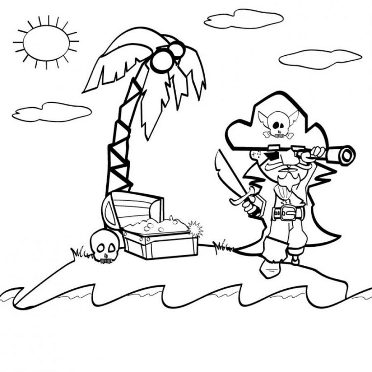 Cute Pirate Coloring Pages 209 Dessins De Coloriage Pirate À encequiconcerne Dessin A Imprimer De Pirate