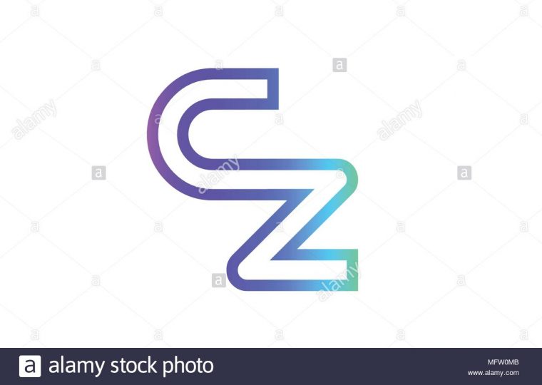 Cz C Z Lettre Alphabet Combinaison Logo Vector Icône à Modele Lettre Alphabet